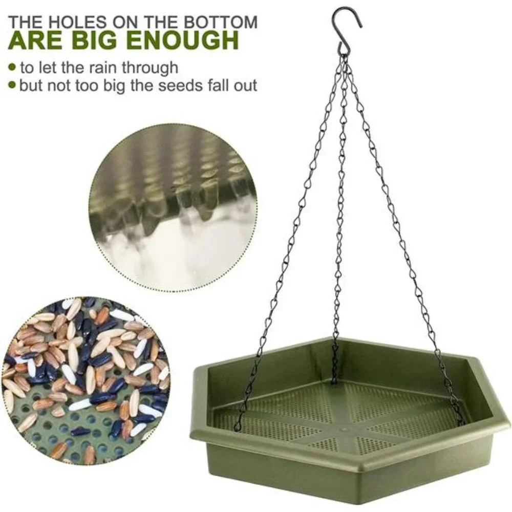 Hanging Bird Bath Bird Bath Bird Feeder, 2in1 XL Hanging Bird Feeder& Bird Baths